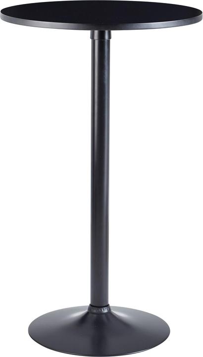 Produktbild FineBuy Bartisch Schwarz Stehtisch Ø 60 cm Metall / Holz Bistrotisch Rund Tisch