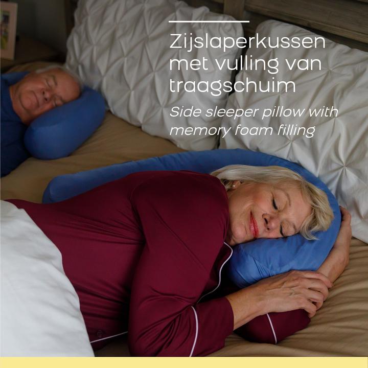 Immagine prodotto Side Sleeper Cuscino per chi dorme di lato per ridurre il russare - Cuscino ergonomico di sostegno per il collo (Cuscino per testa e collo)