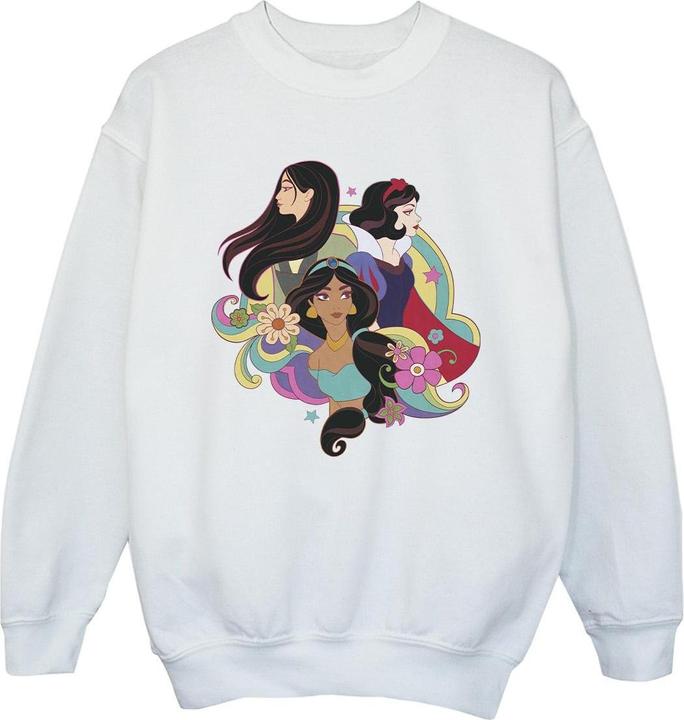 Produktbild Disney Princess Mulan Jasmine Snow White Sweatshirt Mädchen (140, 146)
