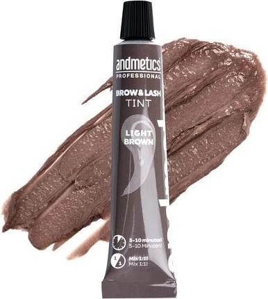 Immagine prodotto Andmetics - Colore per sopracciglia e ciglia marrone chiaro (Abbronzatura)