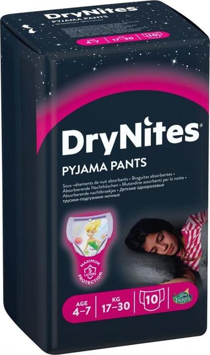 Produktbild Huggies Dry Nites (Gr. 4, Gr. 5, Gr. 6, Gr. 7, Tragepack, 16 Stück)