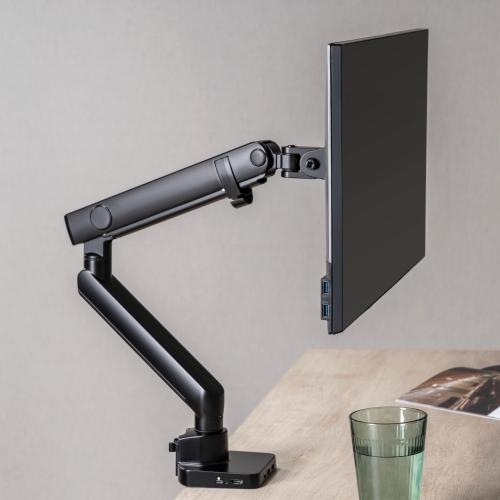 Image du produit Urban Factory Bras pour moniteur à ressort avec station d'accueil 6 en 1 USB-C intégrée (32.01")