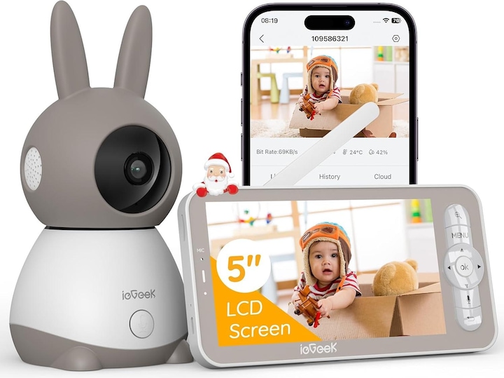 IeGeek Babyphone mit 360°Kamera (Babyphone mit Kamera)