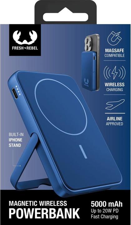 Image du produit Fresh'N Rebel Magnetic Wireless Powerbank (5000 mAh, 20 W, 18.50 Wh)