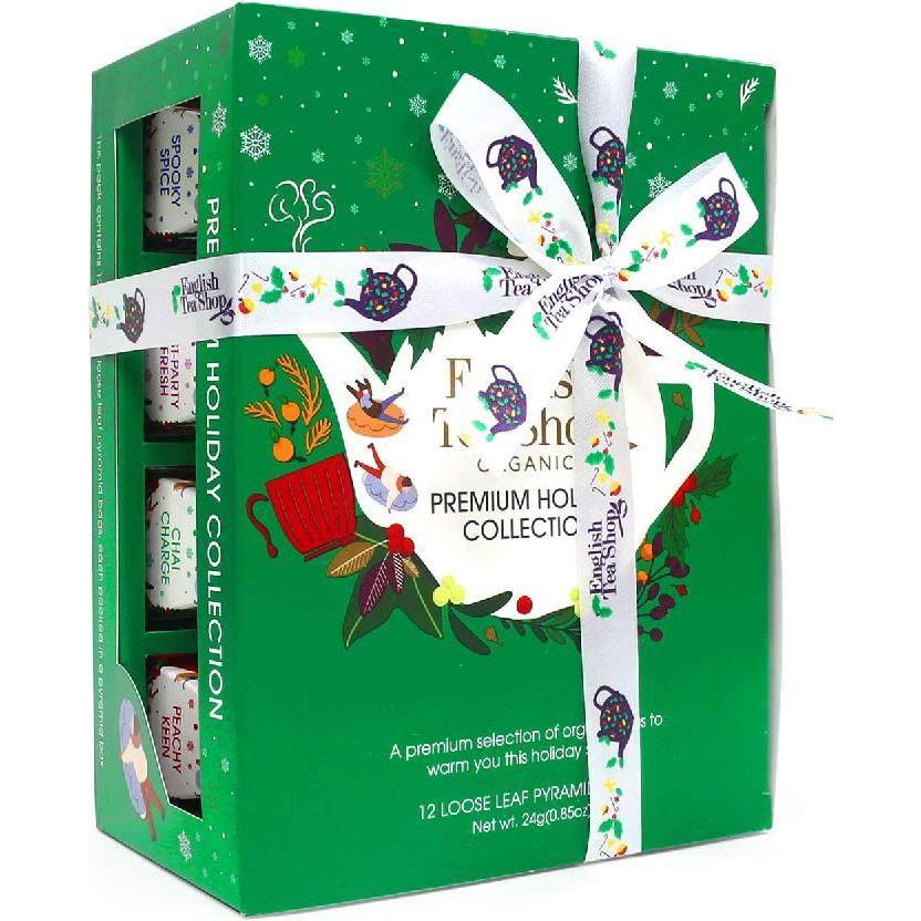 English Tea Shop Gift collection Christmas green BIO 12 pyramids, Tee Zubehör, Grün