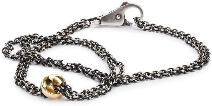 Actual product image Trollbeads Women's Necklace Without Pendant or Clasp, Replaceable Hanger Loop (950 silver, Sterling Silver)
