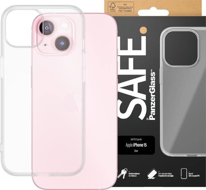 Actual product image PanzerGlass SAFE. TPU Case iPhone 2023 6.1 (Apple iPhone 15)