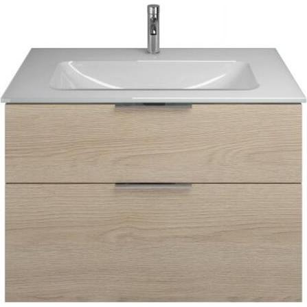 burgbad, Badmöbelset, Eqio Glas-Waschtisch inklusive Waschtischunterschrank, Breite 920 mm