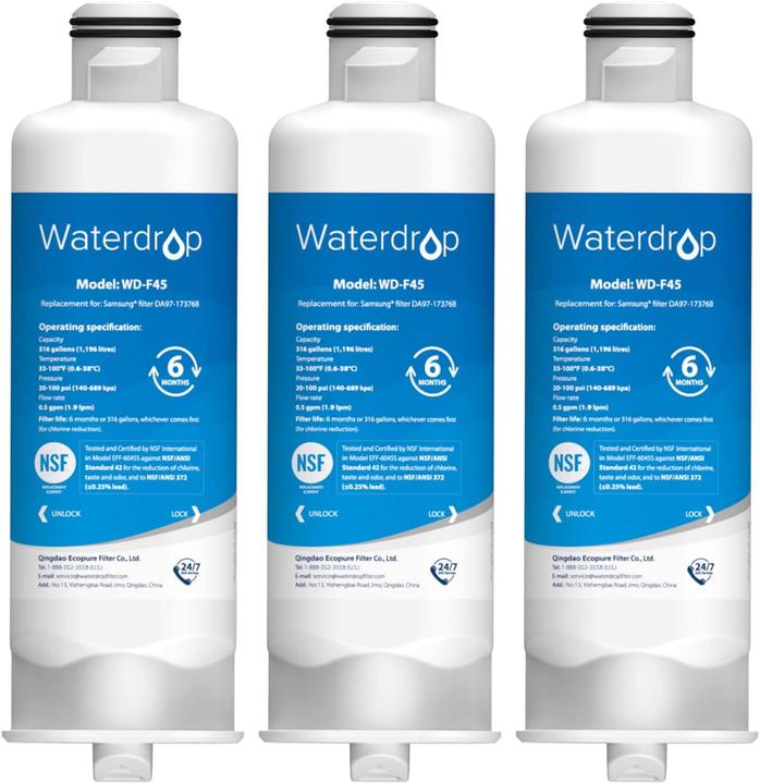 Waterdrop 3er-Pack Kühlschrank Wasserfilter (3 x)