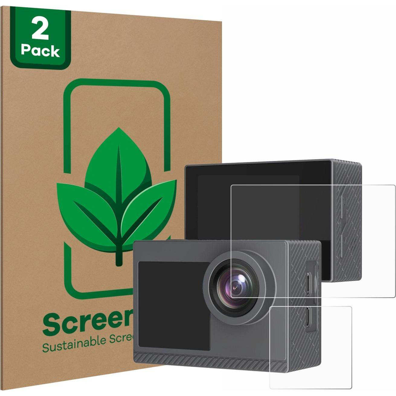 ScreenLeaf Schutzfolie nachhaltiger Displayschutz Display Schutz Folie Klar Transparent, Action Cam Zubehör, Transparent