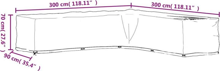Image du produit vidaXL Gartenmöbel Abdeckung