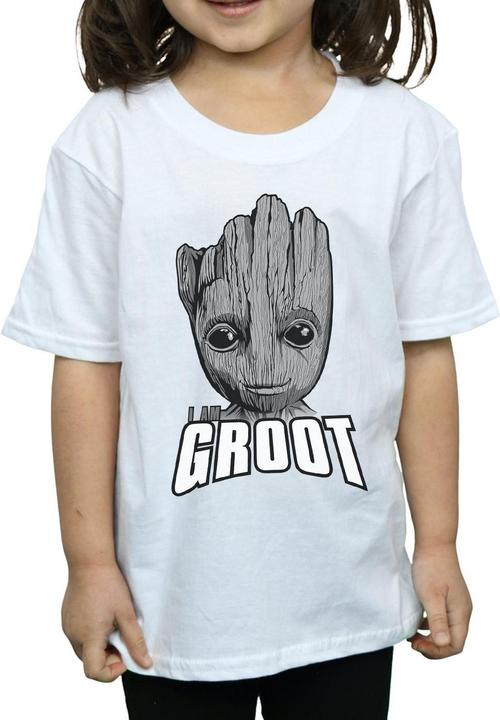 Produktbild Guardians Of The Galaxy Groot Face TShirt Mädchen (128)