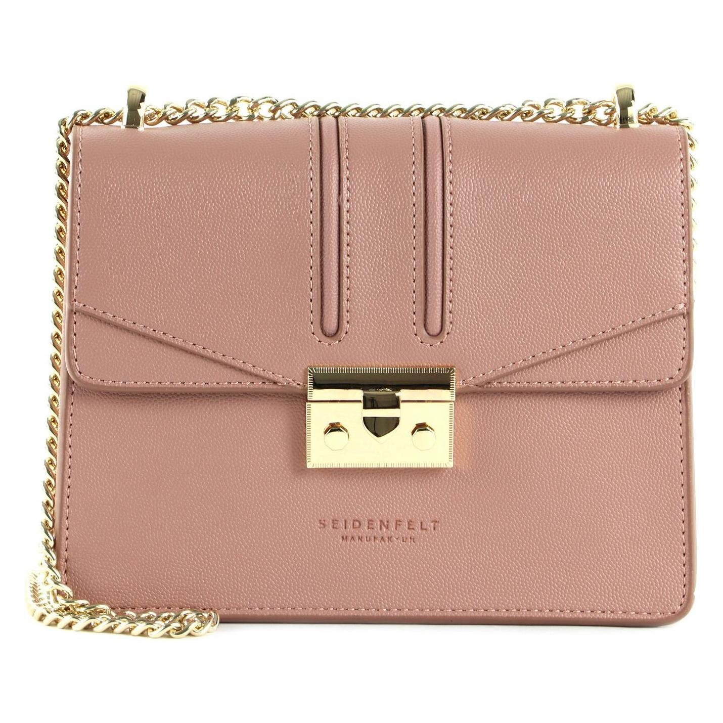 Seidenfelt, Damen, Handtasche, Roros, Gold, Rosa