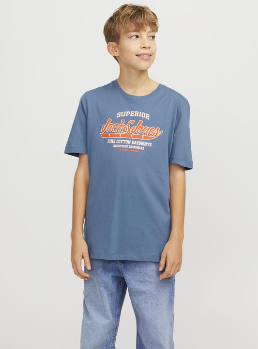 Actual product image Jack & Jones JJELOGO TEE SS ONECK 2COL 24/25 NOOS JNR (164)