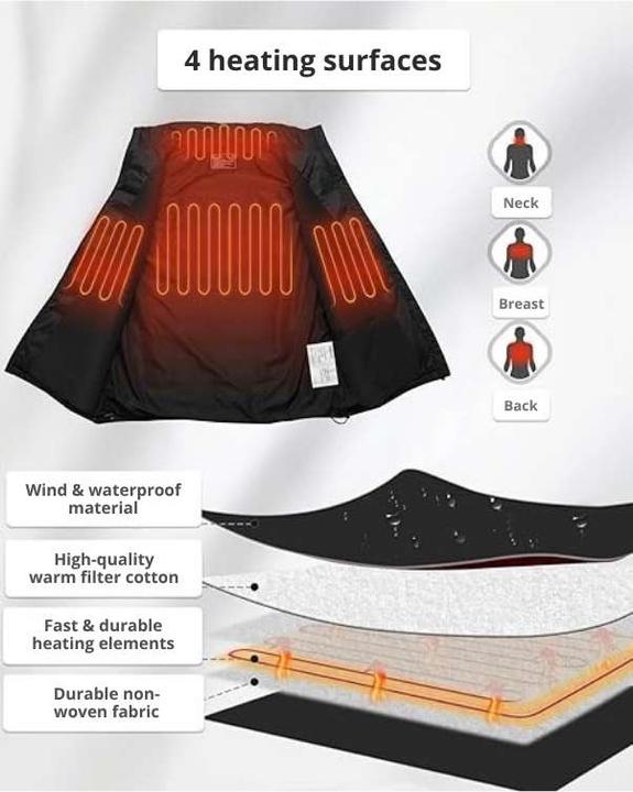 Produktbild Thermrup Heated vest with battery 7.4V, 5000mAh (M)