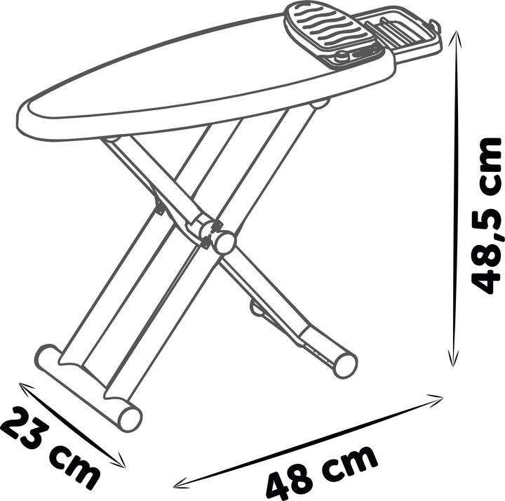 Image du produit Smoby Planche à repasser avec fer à repasser, 9 pcs.