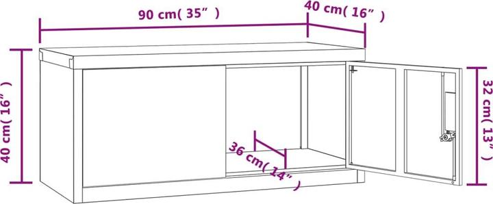 Image du produit vidaXL Bakarne (90 x 40 x 40 cm)