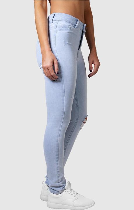 Actual product image Urban Classics Ladies High Waist Skinny Denim Pants (28)