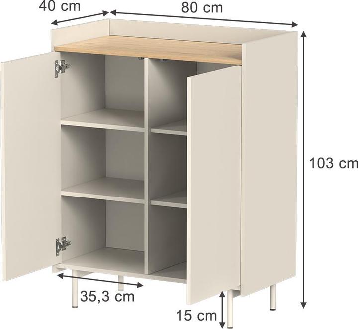 Image du produit Vicco Velina (80 x 40 x 103 cm)
