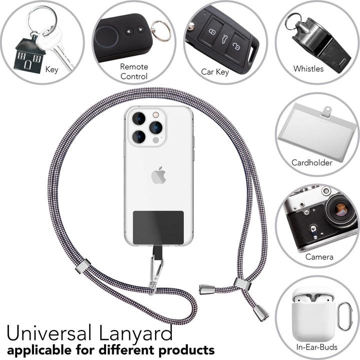 Image du produit Nalia Chaîne universelle pour téléphone portable à porter autour du cou avec pad