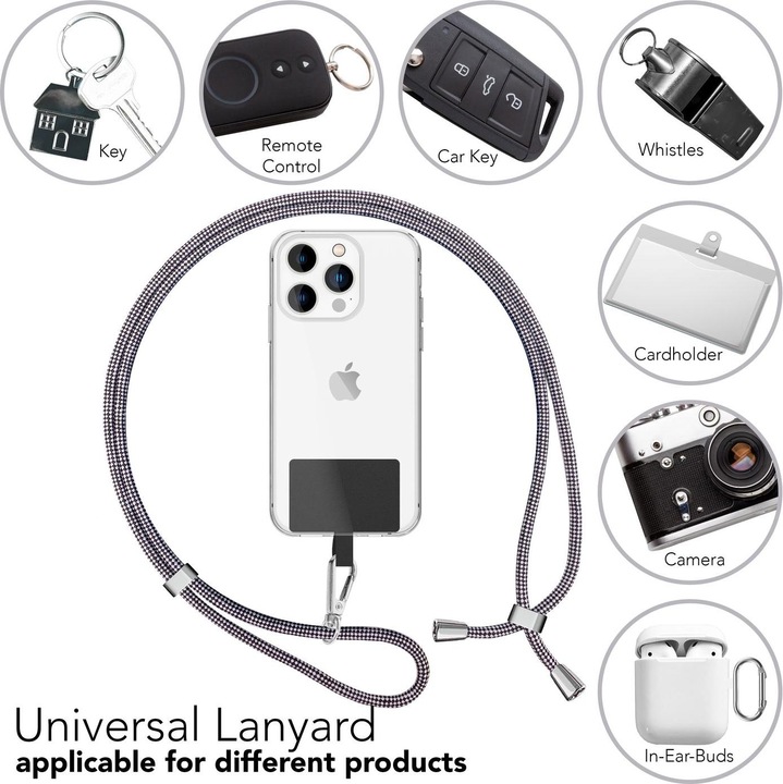 Productafbeelding Nalia Universele mobiele telefoonketting met pad