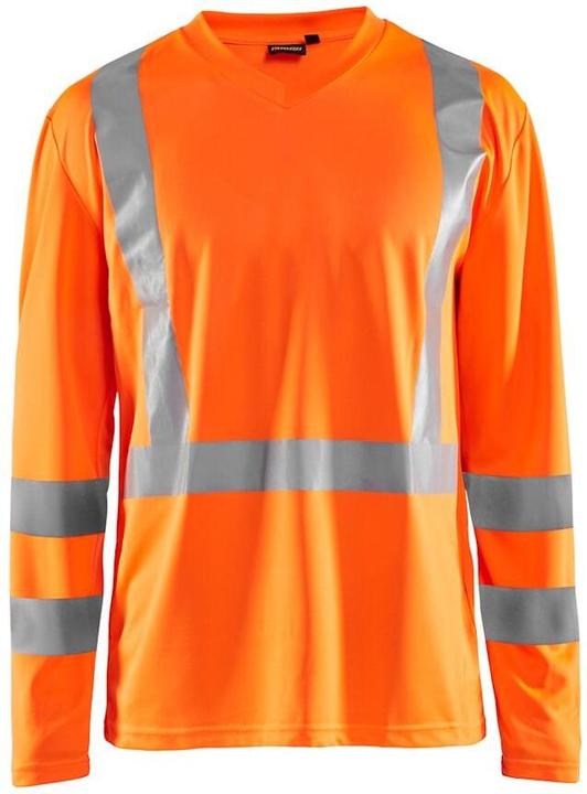 Produktbild Blakläder Langarmshirt mit hoher Sichtbarkeit V-Ausschnitt UV-Schutz Geruchshemmend (XS)