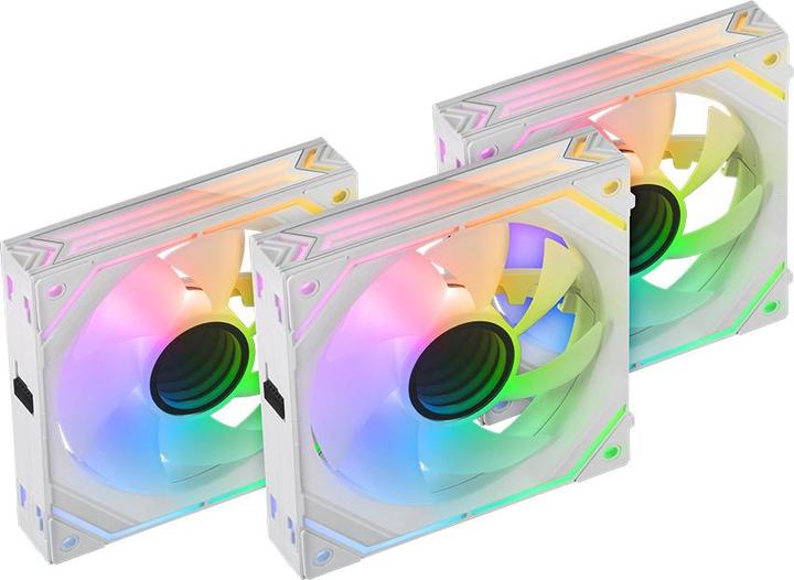 Image du produit Mars Gaming Lot De 3 Ventilateurs Boitier Linkfinity RGB - 12cm (Blanc) (120 mm, 3 x)
