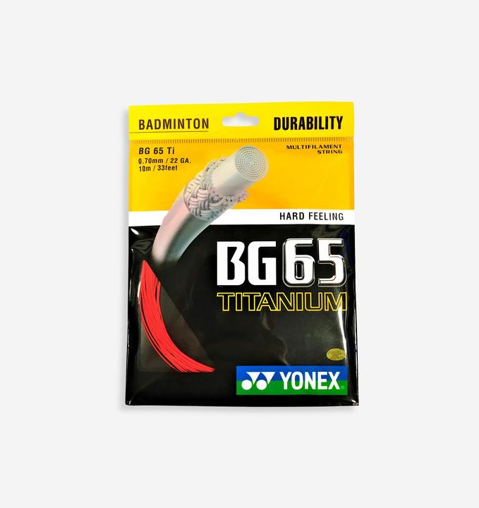 Actual product image Yonex BG 65 TI RED X8607751