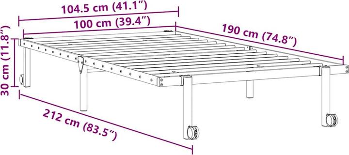 Actual product image vidaXL Marvella (100 x 190 cm)