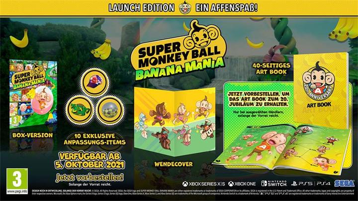 Actual product image Sega Super Monkey Ball: Banana Mania - Launch Edition (PS4, Multilingual)
