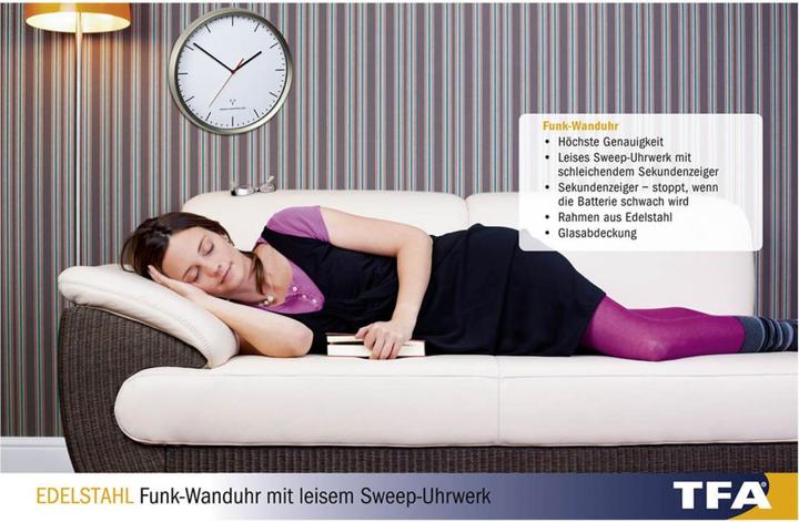 Produktbild TFA Funk-Wanduhr (30.50 cm)