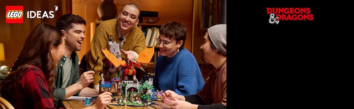 Immagine prodotto LEGO 21348 Dungeons & Dragons: La saga del Drago Rosso (21348, LEGO Ideas, Set LEGO rari)