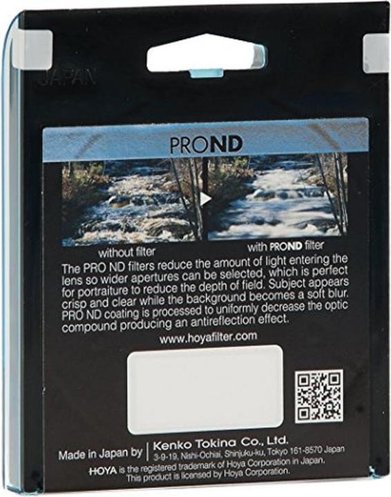 Actual product image Hoya Pro ND4 Filter (49 mm, Neutral density filter)