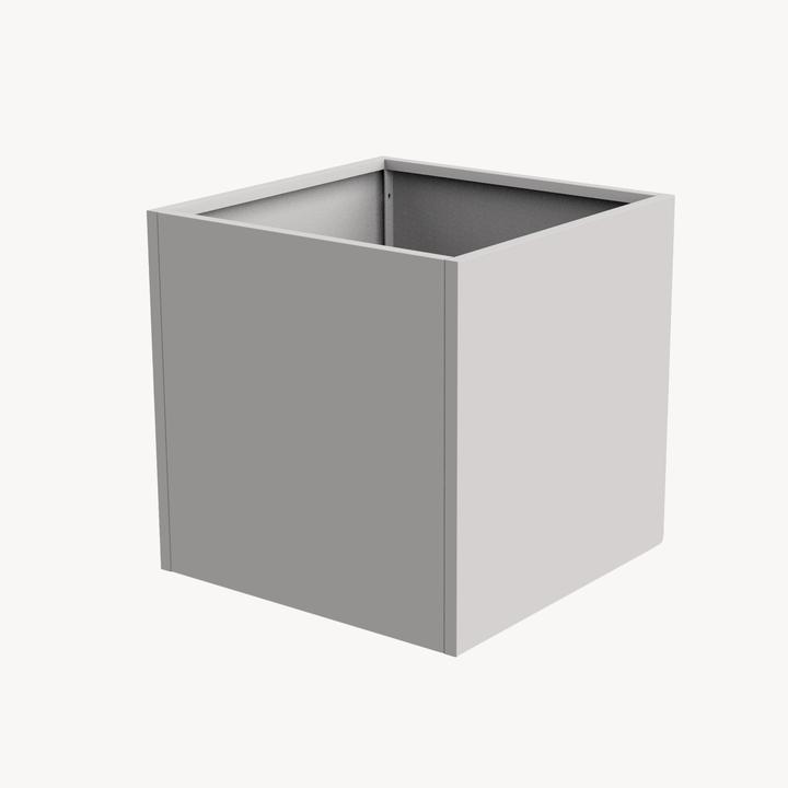 Actual product image Casa.Pro Pflanzkübel Vaargel 60x60x60 cm verzinkter Stahl Knoblauchbeige
