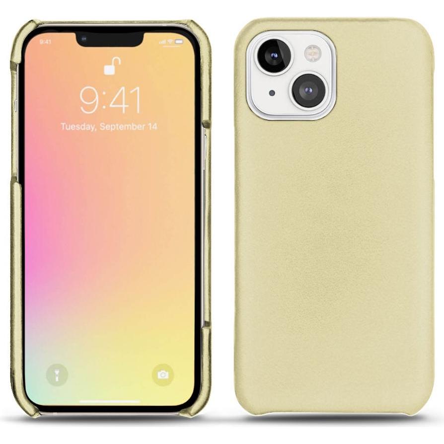 Noreve Lederschutzhülle (Apple iPhone 13), Smartphone Hülle, Beige