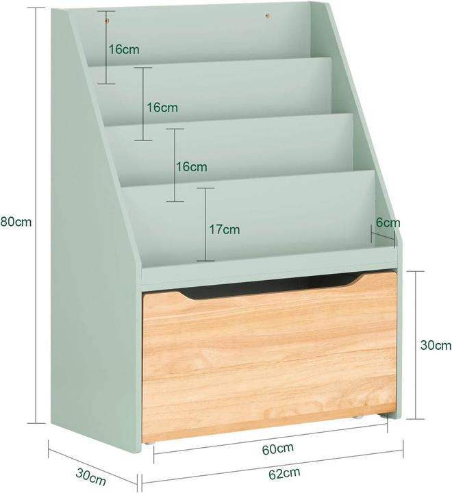 Produktbild Palo Bücherregal (62 x 30 x 80 cm)