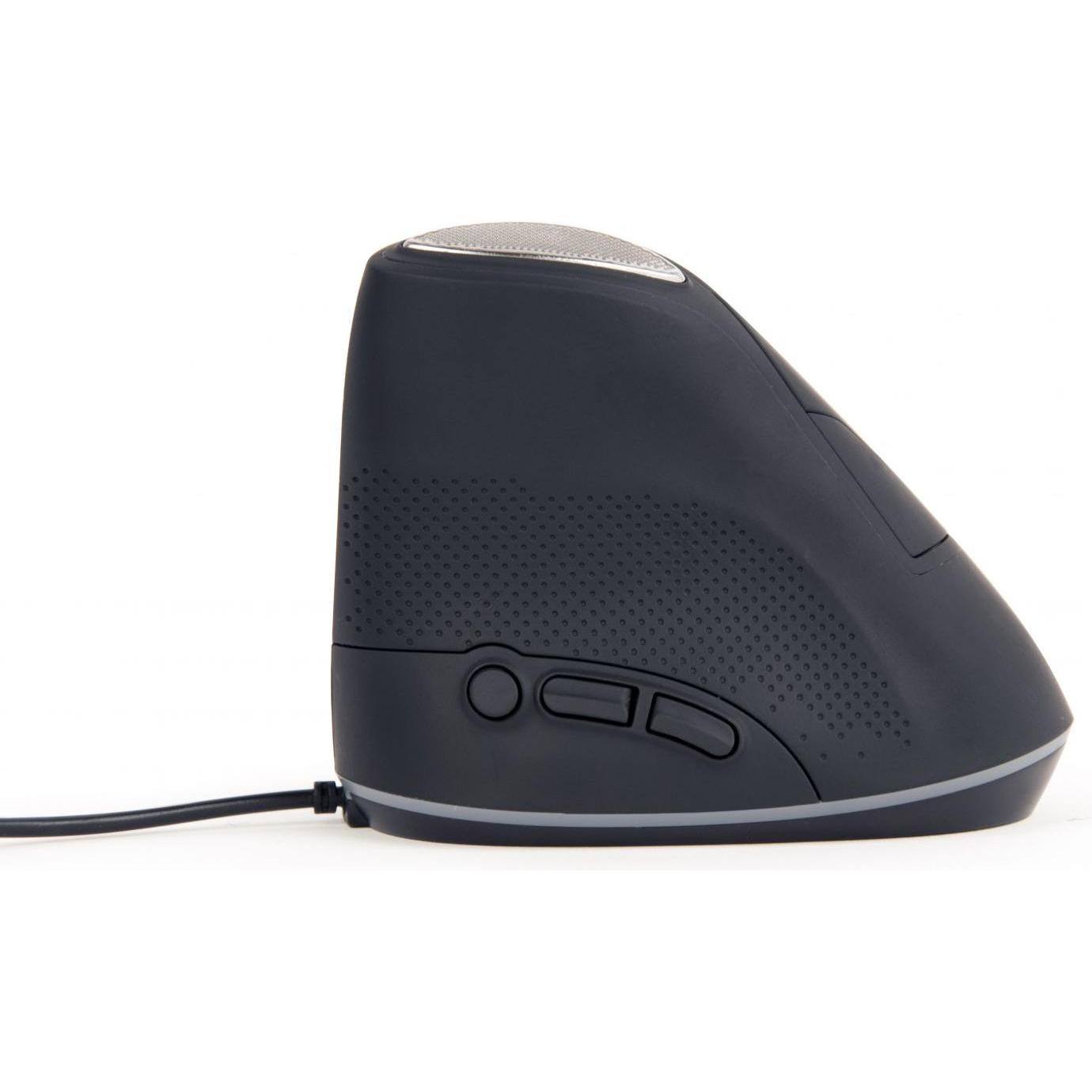 Thumbnail - Gembird MUS-ERGO-03 6-button opt mouse (Kabelgebunden), Maus, Schwarz