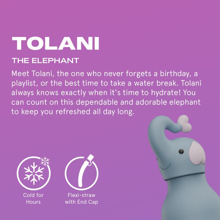 Actual product image Asobu Trinkflasche Bestie Tolani the Elephant (0.46 l)