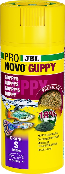 Produktbild JBL Aquaristik und Terraristik ProNovo GUPPY GRANO S 250ml CLICK (Guppys, 250 ml)