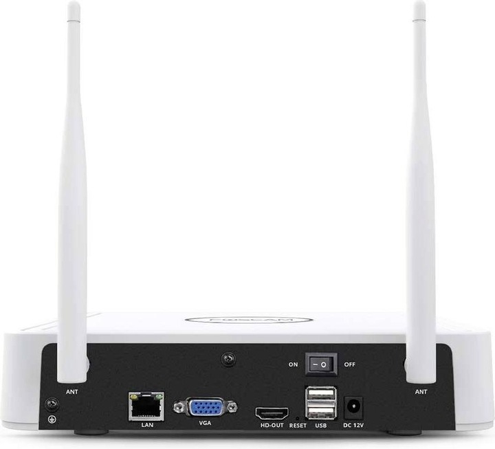 Immagine prodotto Foscam FN7108W-B4-1T Sistema di videosorveglianza bianco 1x NVR (FN7108W) con disco rigido da 1TB, 4x (1920 x 1080 Pixels)
