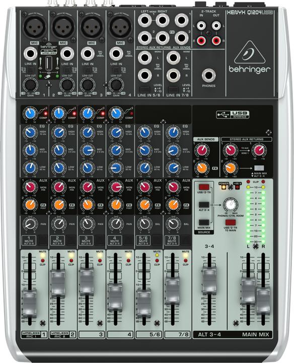 Behringer Xenyx Q1204usb (Studio- und Livemixer)