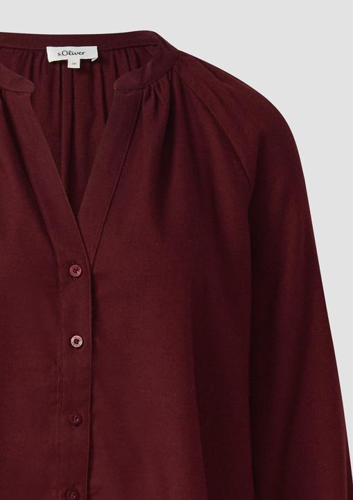 Immagine prodotto s.Oliver Bluse Geraffte Bluse im Relaxed Fit mit durchgehender Knopfleiste (40)