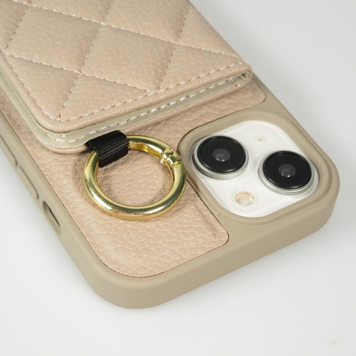 Actual product image PhoneLook Hülle Gepolstertes Leder mit Spiegel und Kartenfach grosse abnehmbare Riemen (Apple iPhone 15)