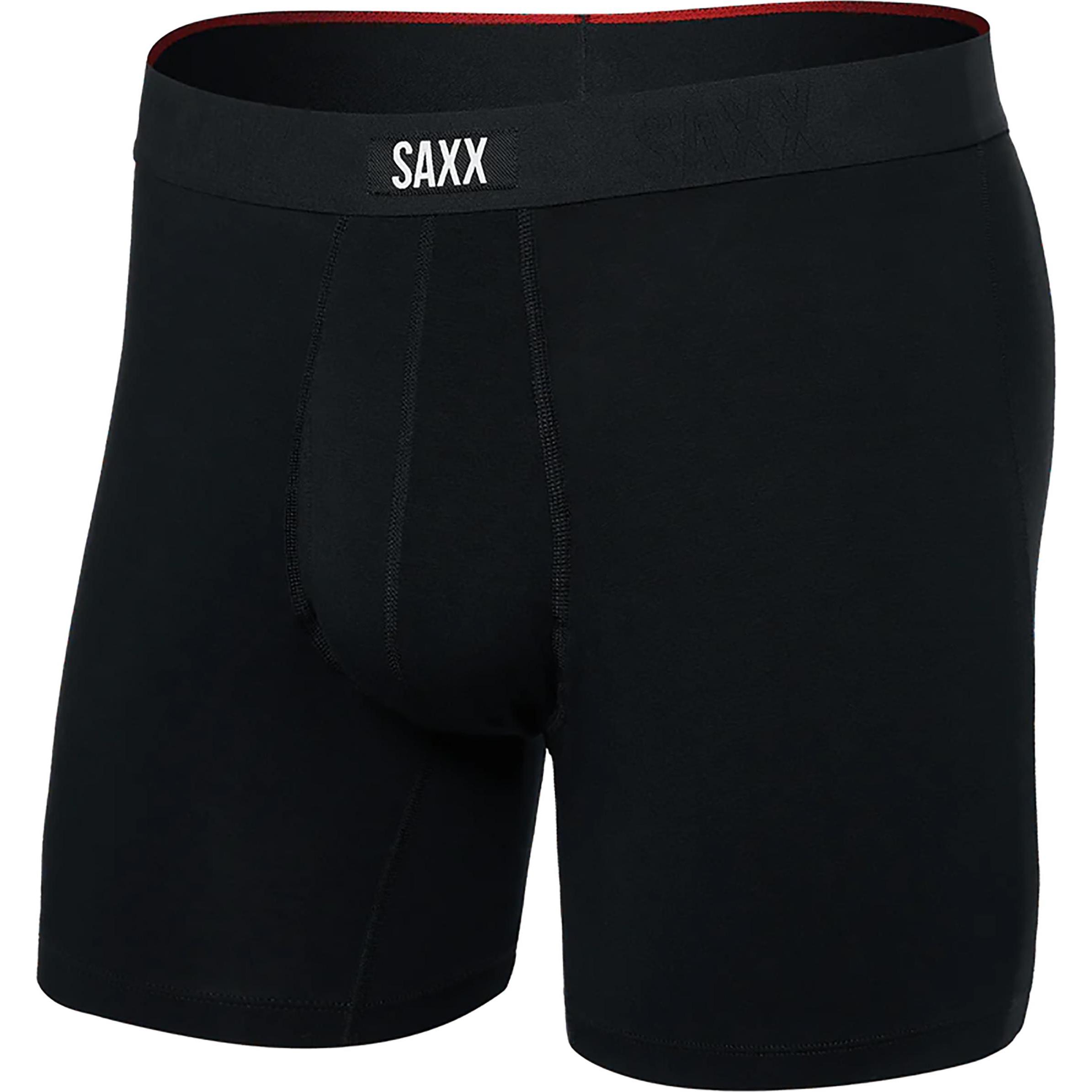 SAXX, Herren, Funktionsunterhose, Vibe Xtra Boxer Brief Fly (M), Schwarz, M
