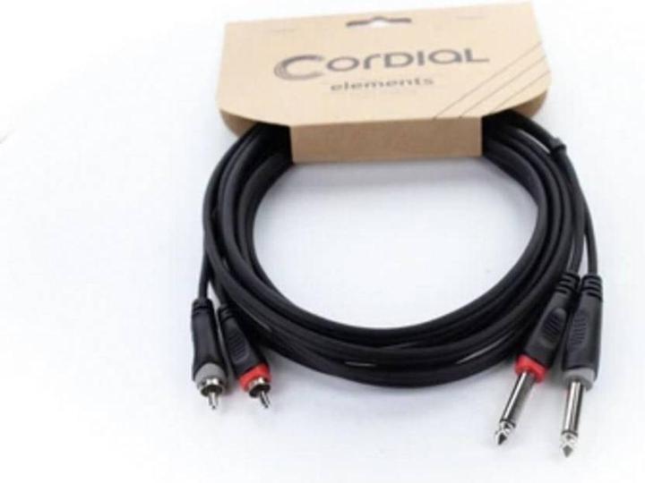 Actual product image Cordial 2in1 (3 m, 6.3mm jack cable, Cinch Cables)