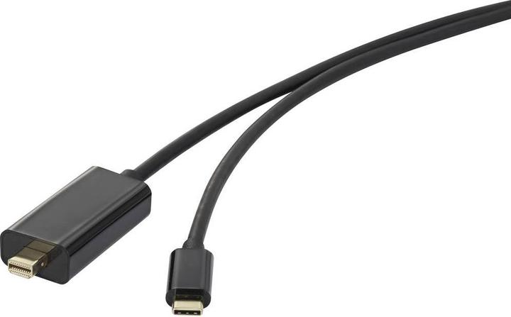 Produktbild Renkforce USB-C® / Mini-DisplayPort Adapterkabel USB-C® Stecker, Mini DisplayPor (1.80 m, USB)