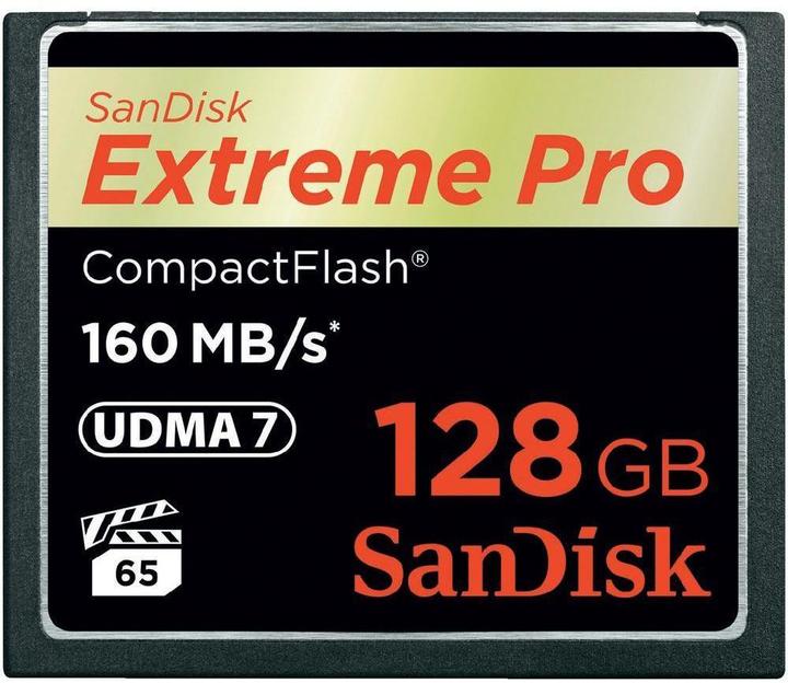 SANDISK Extreme Pro Compact Flash (128 GB, CF, UHS-I)