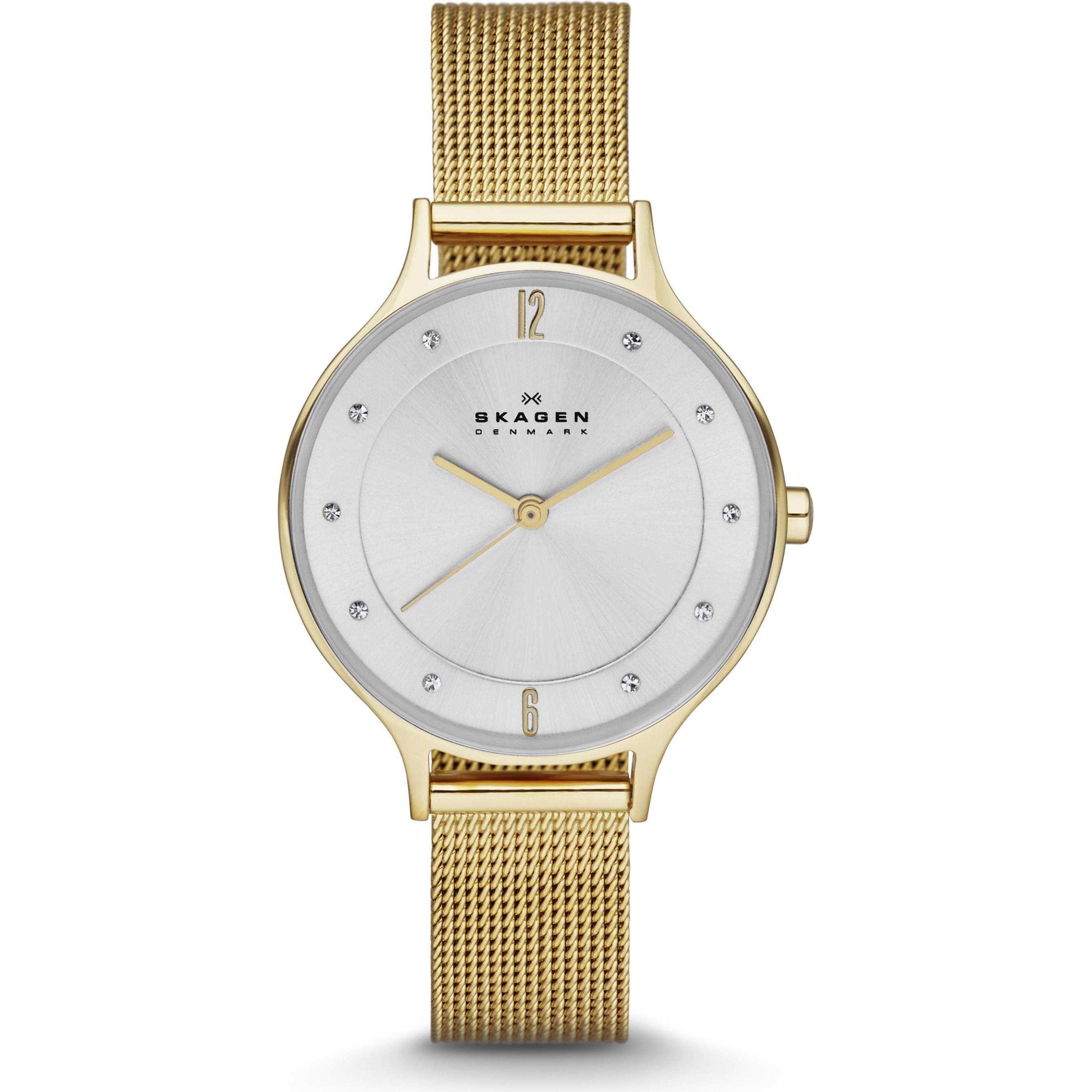 Skagen, Armbanduhr, Anita, Gold, (Analoguhr, 30 mm)