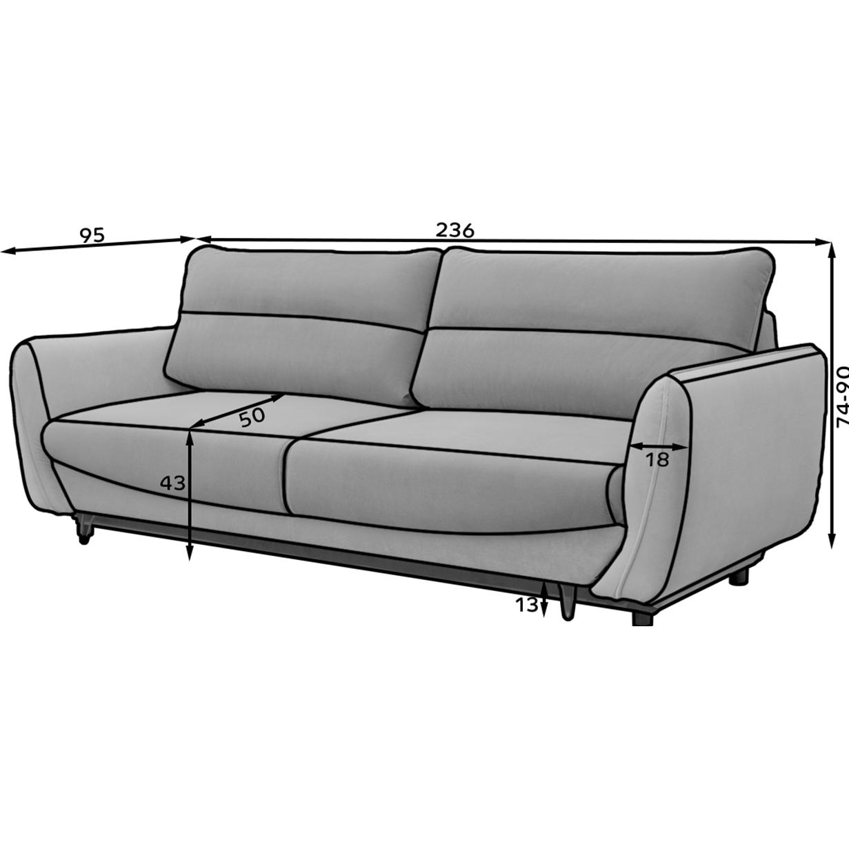 Thumbnail - ELTAP, Sofa, Silva (4-Sitzer, Bettsofa)