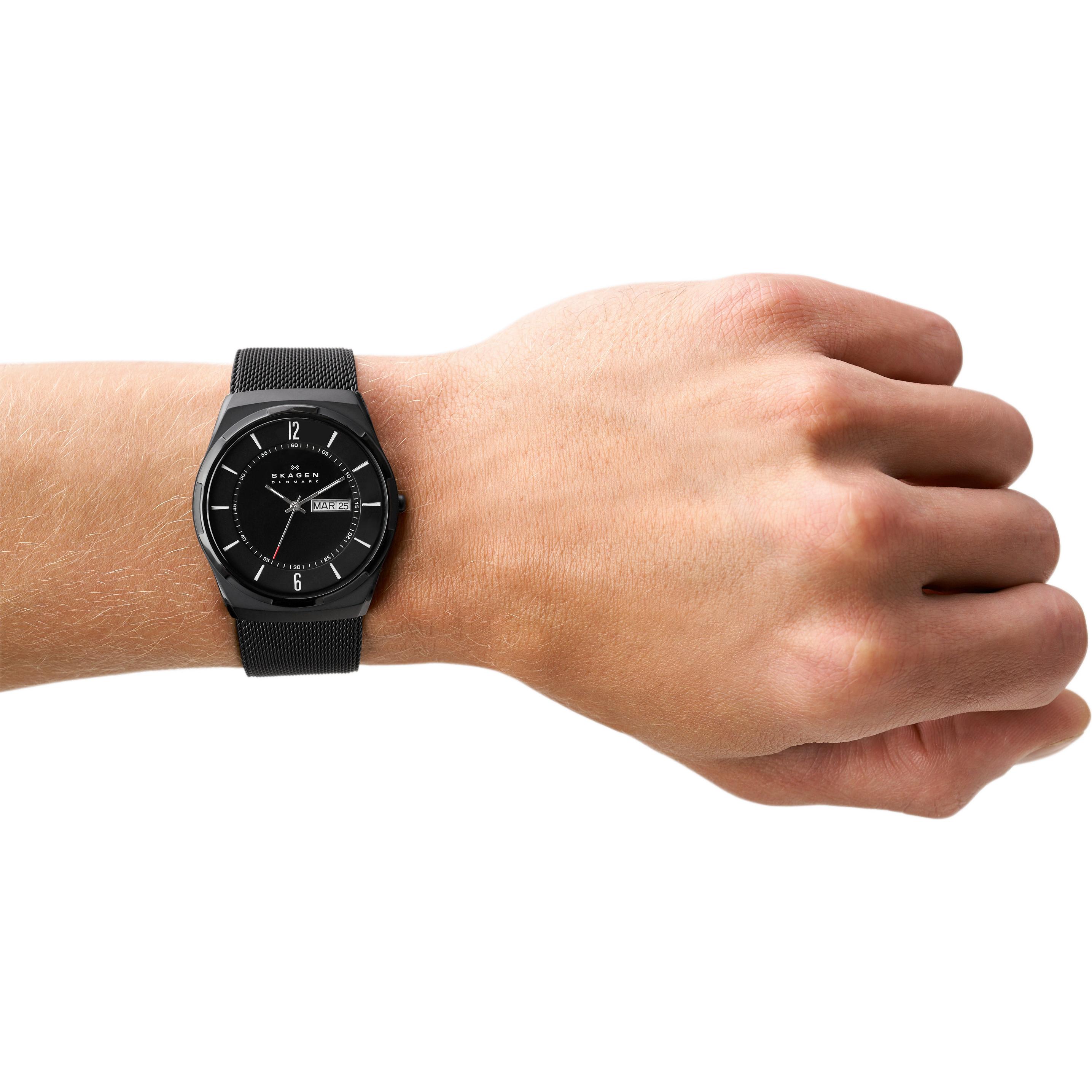 Thumbnail - Skagen, Armbanduhr, Melbye, Schwarz, (Analoguhr, 40 mm)